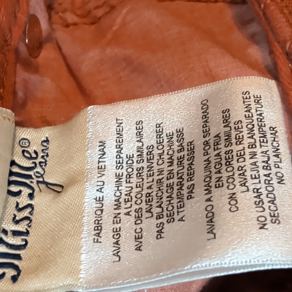 Miss Me Orange Skinny Mid Rise Jeans Nwot 30 - Picture 14 of 14
